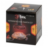 Лампа инфракрасная ЭРА FITO 50W НQ E27 керамическая, CeramiHeat модель RX для брудера, рептилий