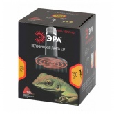 Лампа инфракрасная ЭРА FITO 150W НQ Е27 керамическая, CeramiHeat модель RX для брудера, рептилий