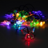 Садовая гирлянда ЭРА ERASF22-15 Бабочки на солнечной батарее 20 прозрачных фигурок 20LED 5,8м IP44