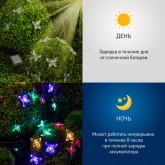 Садовая гирлянда ЭРА ERASF22-15 Бабочки на солнечной батарее 20 прозрачных фигурок 20LED 5,8м IP44