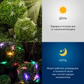 Садовая гирлянда ЭРА ERASF22-16 Стрекоза на солнечной батарее 20 прозрачных фигурок 5,8м IP44