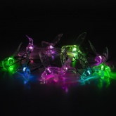 Садовая гирлянда ЭРА ERASF22-26 Колибри на солнечной батарее 10 прозрачных фигурок, 3.8 метра IP44