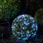 Садовая гирлянда ЭРА ERASF22-17 Нить на солнечной батарее, холодный свет 200 microLED 21,9м IP44