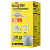 Светильник светодиодный Navigator 93 158 NDF-D032-4W-4K-WH-LED 4W 4000K 300Lm на основании, белый