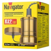 Светильник декоративный подвесной 93 161 NIL-SF01-008-E27 max60W 1,5м. металл античная бронза