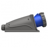 Розетка стационарная ИЭК MAGNUM ССИ-133 63А-6ч/200-250В 2Р+РЕ IP67