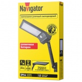 Светильник Navigator 93 270 NSL-22 на солнечной батарее, пластик, с датчиком движения