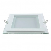 Светильник встраиваемый Gauss Glass квадрат 18W 4000K 1480lm L200 l-155 h30 декорат стекло IP20 LED