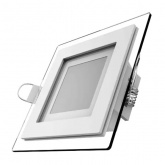 Светильник встраиваемый Gauss Glass квадрат 6W 4000K 490lm L-100 l-70 h-35 декоратив стекло IP20 LED