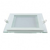 Светильник встраиваемый Gauss Glass квадрат 6W 3000K 450lm L-100 l-70 h-35 декоратив стекло IP20 LED