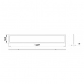Светильник светодиодный ЭРА SPO-7-40-4K-M (4) 40W 4200K 3240Lm матовый 1200x180x19mm 712433
