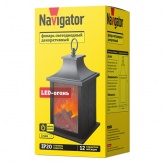 Фонарь светодиодный Navigator 93 213 NSL-06 камин имитация огня питание 3AA