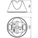 Универсальный держатель круглых проводников OBO Bettermann диаметром 8-10 мм для плоской кровли