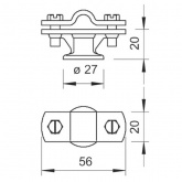 Держатель проволоки OBO Bettermann диаметром 8-10 мм, оцинкованный