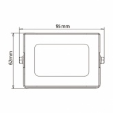 Прожектор светодиодный ЭРА LPR-031-0-65K-010 10W 6500K 800Lm IP65 белый