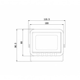 Прожектор светодиодный ЭРА LPR-061-0-65K-010 10W 6500K 950Lm IP65
