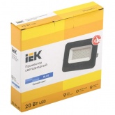 Прожектор светодиодный ИЭК LED СДО 07-20B 20W 220V синий IP65 серый корпус
