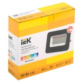 Прожектор светодиодный ИЭК LED СДО 07-30RGB 30W 220V multicolor с пультом ДУ IP65 серый корпус