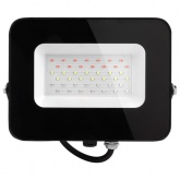 Прожектор светодиодный JazzWay PFL-30W 220V RGB с пультом ДУ IP65 черный корпус