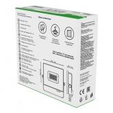 Прожектор светодиодный Gauss Elementary 10W 220V зеленый 650lm IP65 черный корпус