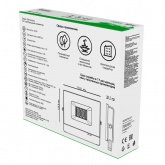 Прожектор светодиодный Gauss Elementary 30W 220V зеленый 2000lm IP65 черный корпус