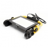 Прожектор светодиодный Feron LL-515 переносной 70W 6400K 6300Lm IP65, корпус алюминий, черный-желтый