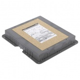 Люк Simon KF400-1 на 8 модулей 45х45мм и 4 модуля 22,5х45мм 250х327мм глубина 64мм серый