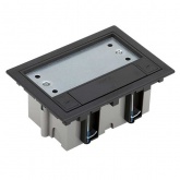 Люк Simon в фальшпол SF110-14 на 1 S-модуль (2 модуля 45х45мм) 170х115мм глубина 90-120мм графит