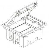 Люк Simon в фальшпол SF210-1 на 2 S-модуля (4 модуля 45х45мм) 170х155мм глубина 90-120мм серый