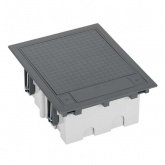 Люк Simon в фальшпол SF310-14 на 3 S-модуля (6 модулей 45х45мм) 170х210мм глубина 90-120мм графит