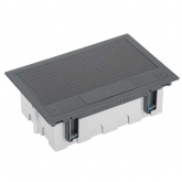 Люк Simon в фальшпол SF410-1 на 4 S-модуля (8 модулей 45х45мм) 170х265мм глубина 90-120мм серый