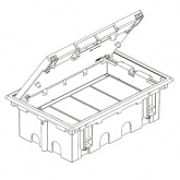 Люк Simon в фальшп SF610-14 на 6 S-модулей (12 модулей 45х45мм) 210х300мм глубина 90-120мм графит