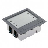 Люк Simon SF270-1 на 2 S-модуля (4 модуля 45х45мм) 170х155мм глубина 70-100мм серый