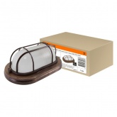 Светильник TDM НПБ1402 венге овал с реш. 60Вт IP54