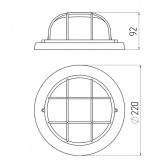 Светильник для бани ЭРА НБО 03-60-022 Орех Кантри дерево/стекло решетка, под лампу 60W Е27 212805