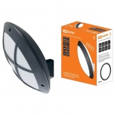 Светильник TDM НБУ 05-60-008 Мегас 2 черный с решеткой IP64