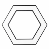 Светильник светодиодный Geometria ЭРА Hexagon SPO-123-B-40K-045 45W 4000K 2500Lm IP40 600x600x80