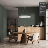 Светильник светодиодный Geometria ЭРА Hexagon SPO-124-W-40K-051 51W 4000K 3900Lm IP40 800x800x80