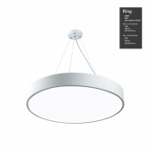Светильник светодиодный Geometria ЭРА Ring SPO-131-W-40K-045 45W 4000K 4000Lm IP40 600x600x80 белый