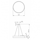 Светильник светодиодный Geometria ЭРА Ring SPO-131-B-40K-045 45W 4000K 4000Lm IP40 600x600x80 черный