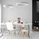 Светильник светодиодный Geometria ЭРА Ring SPO-133-W-40K-045 45W 4000K 3200Lm IP40 600x600x80 белый