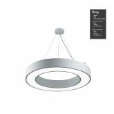 Светильник светодиодный Geometria ЭРА Ring SPO-133-W-40K-045 45W 4000K 3200Lm IP40 600x600x80 белый