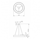 Светильник светодиодный Geometria ЭРА Ring SPO-133-W-40K-045 45W 4000K 3200Lm IP40 600x600x80 белый