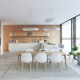 Светильник светодиодный Geometria ЭРА Ring SPO-134-W-40K-056 56W 4000K 4200Lm IP40 800x800x80 белый