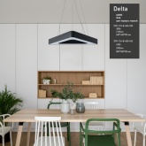 Светильник светодиодный Geometria ЭРА Delta SPO-154-B-40K-042 42W 4000K 2300Lm IP40 800x800x80