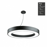 Светильник светодиодный Geometria ЭРА Ring SPO-134-B-40K-056 56W 4000K 4200Lm IP40 800x800x80 черный