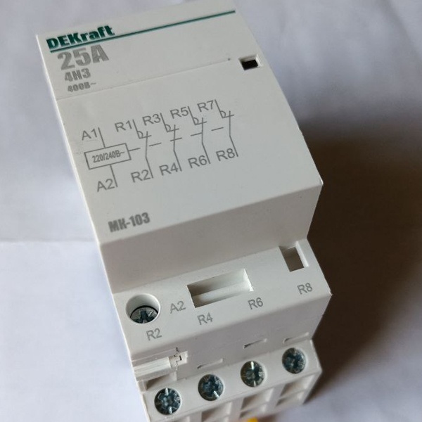 Четырехполюсный магнитный пускатель Шнайдер Электрик модульного типа