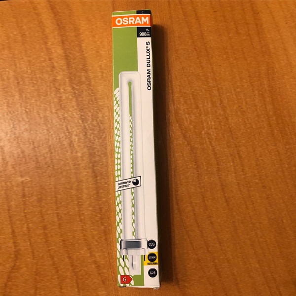 Компактная энергосберегающая лампа КЛЛ мощностью 11 Вт с цоколем G23 для светильников с ЭмПРА