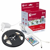 Умная светодиодная лента EKF Connect 5W Wi-Fi RGBW (3000...6500K) 12V 253lm IP44 3m