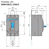 Автоматический выключатель Chint NXM-125S/3Р 100A 25кА (автомат электрический)